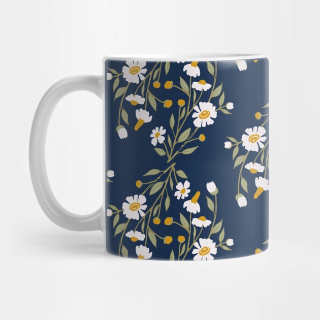 Chamomile flower pattern by DenesAnnaDesign